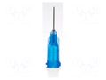 Needle: steel; 0.25"; Size: 22; straight; Mounting: Luer Lock METCAL 922025-TE