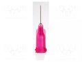 Needle: steel; 0.5"; Size: 25; straight; Mounting: Luer Lock METCAL 925050-TE