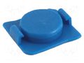 Syringe plug; 30/55ml; blue; polyetylene METCAL 93055-ECB