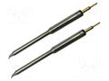Tip; bent conical; 0.4mm; 413°C; for hot tweezers; SmartHeat® METCAL UFT-7CN5504R