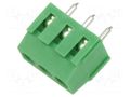 PCB terminal block; angled 90°; 3.5mm; ways: 3; on PCBs; 1mm2; 10A ADAM TECH EBWA-03-A