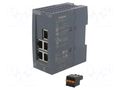 Switch Ethernet; unmanaged; Number of ports: 5; 24VDC; RJ45; IP20 SIEMENS 6GK5005-0BA00-1AB2