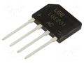 Bridge rectifier: single-phase; Urmax: 100V; If: 2A; Ifsm: 60A; flat LUGUANG ELECTRONIC LGE201-LGE