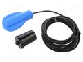 Sensor: liquid level; max.50°C; OUT: NO + NC; cables; IP68; 10A FINDER 72.A1.1.000.0501