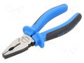 Pliers; universal; ergonomic two-component handles; 160mm HÖGERT TECHNIK HT1P006