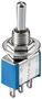 Toggle Switch Miniature, ON - OFF - ON, 3 Pins, Blue Housing - ideal for DIY or modelmaking 10022