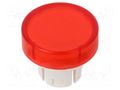Actuator lens; 22mm; 61; red,transparent; plastic EAO 61-9311.2