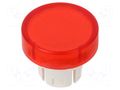 Actuator lens; 22mm; 61; red,transparent; plastic EAO 61-9311.2