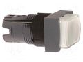 Switch: push-button; 16mm; Stabl.pos: 1; white; ZB6Z; Harmony XB6 SCHNEIDER ELECTRIC ZB6DE1