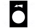 Label; black; Button marking: arrow; control cassette; 30x40mm SCHNEIDER ELECTRIC ZB2BY2924