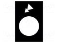 Label; black; Button marking: arrows; control cassette; 30x40mm SCHNEIDER ELECTRIC ZB2BY2968