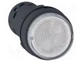 Switch: push-button; 22mm; Stabl.pos: 1; NO; transparent; LED; 24V SCHNEIDER ELECTRIC XB7NW37B1