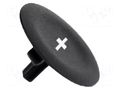 Actuator lens; 22mm; Harmony XB4; Actuator colour: black SCHNEIDER ELECTRIC ZBA2934