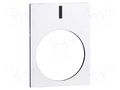 Label; white; Button marking: I; control cassette; 30x40mm SCHNEIDER ELECTRIC ZB2BY4980