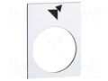 Label; white; Button marking: arrows; control cassette; 30x40mm SCHNEIDER ELECTRIC ZB2BY4965