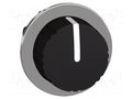 Switch: rotary; 30mm; Stabl.pos: 2; black; none; IP66; witout symbol SCHNEIDER ELECTRIC ZB4FD89