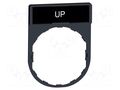 Description label; Harmony XB4 SCHNEIDER ELECTRIC ZBY2307