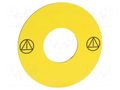Warning plate; 16mm; Harmony XB6 SCHNEIDER ELECTRIC ZB6Y7001