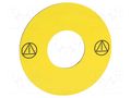 Warning plate; 16mm; Harmony XB6 SCHNEIDER ELECTRIC ZB6Y7001