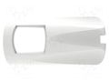 Mount.elem: markers for connectors; white SCHÜTZINGER CLIP8455-WS