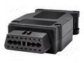 Connector: diagnostic OBD II; black; 10A; Insulation: polyamide SCHÜTZINGER SET814024VGB-SW