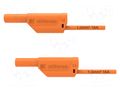 Test lead; 16A; banana plug 4mm,both sides; Urated: 1kV; Len: 2m SCHÜTZINGER VSFK87001200-OR