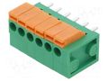 PCB terminal block; straight; 3.81mm; ways: 6; on PCBs; terminal AMPHENOL ANYTEK HA0670500000G