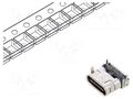 Connector: USB C; socket; hybrid SMT/THT; PIN: 24; horizontal; 5A GCT USB4065-30-A