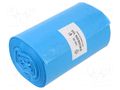 Trash bags; polyetylene LD; blue; 35l; 50pcs. PLAST PL.03-02-03619