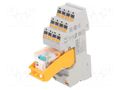 Relay: interface; 4PDT; Ucoil: 24VDC; 50mA; 0.05A/30VAC PHOENIX CONTACT RIF-2-RPT-24/4XAU