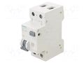RCBO breaker; Inom: 16A; Ires: 30mA; Poles: 1+N; 230/400VAC; IP20 SIEMENS 5SU1356-0KK16