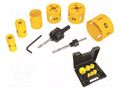 Hole saw set; 22mm,29mm,35mm,44mm,51mm,64mm; 8pcs. C.K CK-424043