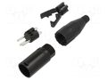 XLR connector METAL PLUG STR CORD      3 PIN AMPHENOL AC3MB