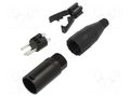 XLR connector METAL PLUG STR CORD      3 PIN AMPHENOL AC3MB