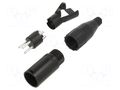 XLR connector METAL PLUG STR CORD MACH 3 PIN AMPHENOL AC3MMB