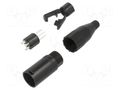 XLR connector METAL PLUG STR CORD      5 PIN AMPHENOL AC5MB