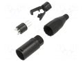 XLR connector METAL PLUG STR CORD      5 PIN AMPHENOL AC5MB