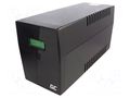 Power supply: UPS; 900W; 1.5kVA; 207÷253V; 380x158x198mm; 9Ah GREEN CELL GC-UPS04