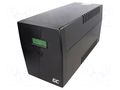 Power supply: UPS; 1.4kW; 2kVA; 207÷253V; 380x158x198mm; 9Ah GREEN CELL GC-UPS09