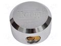 Padlock; round; hardened steel; Protection: high (level 10) KASP KA-K50073LD