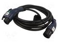 Cable: eMobility; 2x0.5mm2,3x6mm2; 110/250VAC; 7.2kW; IP54; 6m; 32A AKYGA AK-EC-08