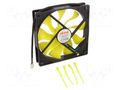 Fan: DC; axial; 12VDC; 140x140x25mm; 26.01dBA; HDB; 600÷1600rpm Akasa AK-FN063