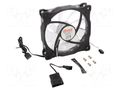 Fan: DC; axial; 12VDC; 120x120x25mm; 23.2dBA; FD; 1200rpm; 1.14mmH2O Akasa AK-FN093