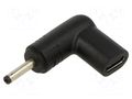 Adapter; USB C socket,DC 3,0/1,0 plug; Connector colour: black AKYGA AK-ND-C06