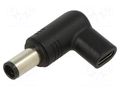 Adapter; USB C socket,DC 7,4/5,0 plug; Connector colour: black AKYGA AK-ND-C08