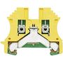 PE terminal WPE 2.5, Screw connection, 2.5 mm², Green/yellow, Weidmuller 1010000000 4008190143640