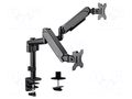 Holder; 9kg; 17÷32"; Arm len: 533mm; Standard: 75x75mm,100x100mm GEMBIRD MA-DA2P-01