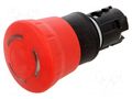 Switch: emergency stop; 22mm; Stabl.pos: 2; red; mushroom; Pos: 2 SIEMENS 3SU1001-1HB20-0AA0