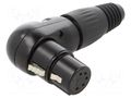 Connector: XLR; plug; female; RAMP; PIN: 5; angled 90°; for cable CLIFF FC619315