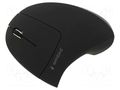 Mouse; black; USB A; wireless,optical; No.of butt: 6; 10m GEMBIRD MUSW-ERGO-01